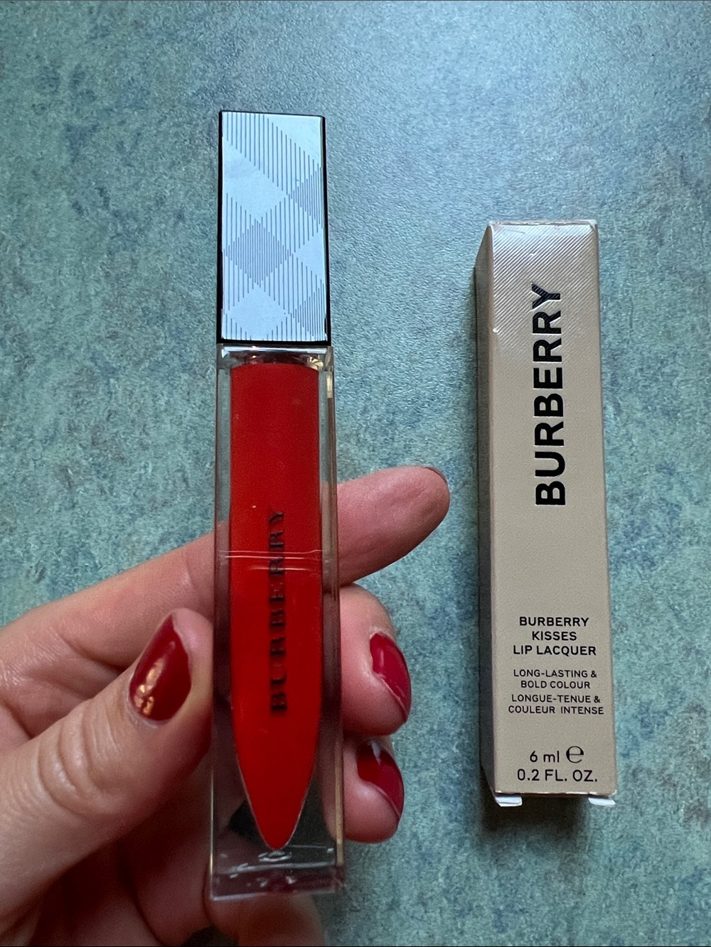 Burberry Kisses Lip Lacquer liquid lip gloss, 27 Electric Orange